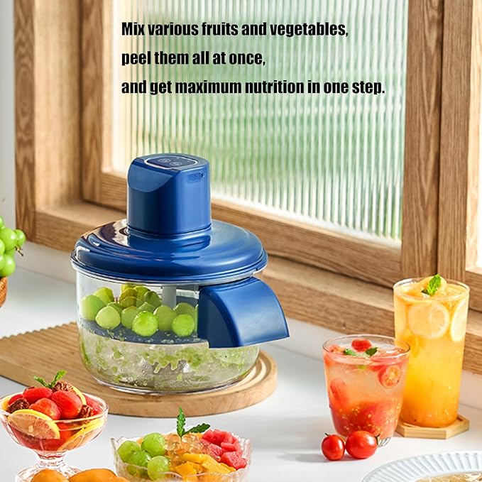 Electric Garlic & Vegetable Peeler | Automatic Peeler for Small Fruits & Veggies | Fast, Powerful, Easy to Clean & Compact
