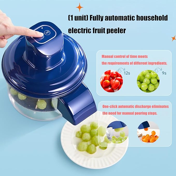 Electric Garlic & Vegetable Peeler | Automatic Peeler for Small Fruits & Veggies | Fast, Powerful, Easy to Clean & Compact